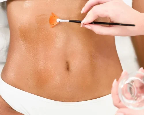 depilacion con cera linea de abdomen