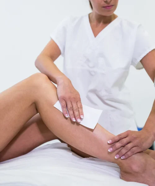 depilacion con cera pierna